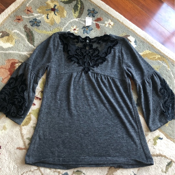 Maurices Black Lace Blouse Size Small New with Tag - Picture 4 of 4